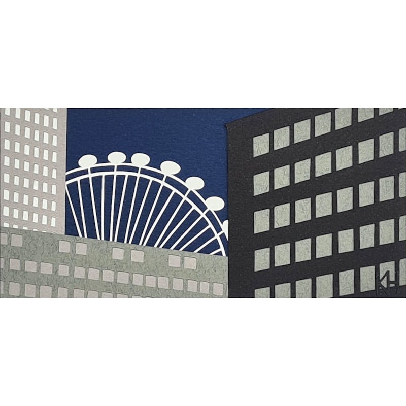 Monotone: London Eye (Night)