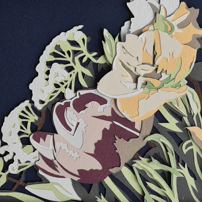 Peony and Roses